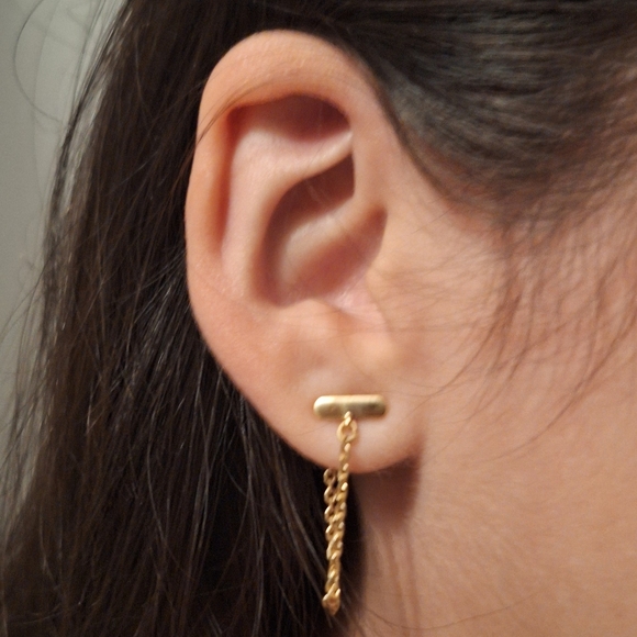 Lucky Brand earrings Horizontal Bar - Picture 9 of 9